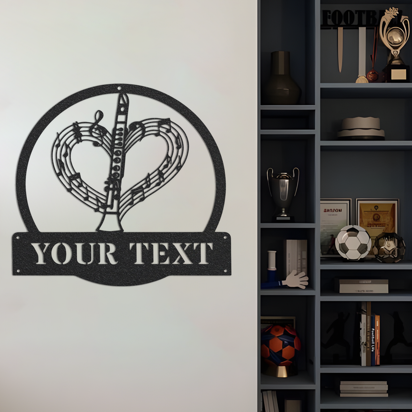 Personalized Clarinet Music Metal Sign Art With Led Lights, Custom Clarinet Music Metal Sign Clarinet Gifts For Men Clarinet Gift Music Gift