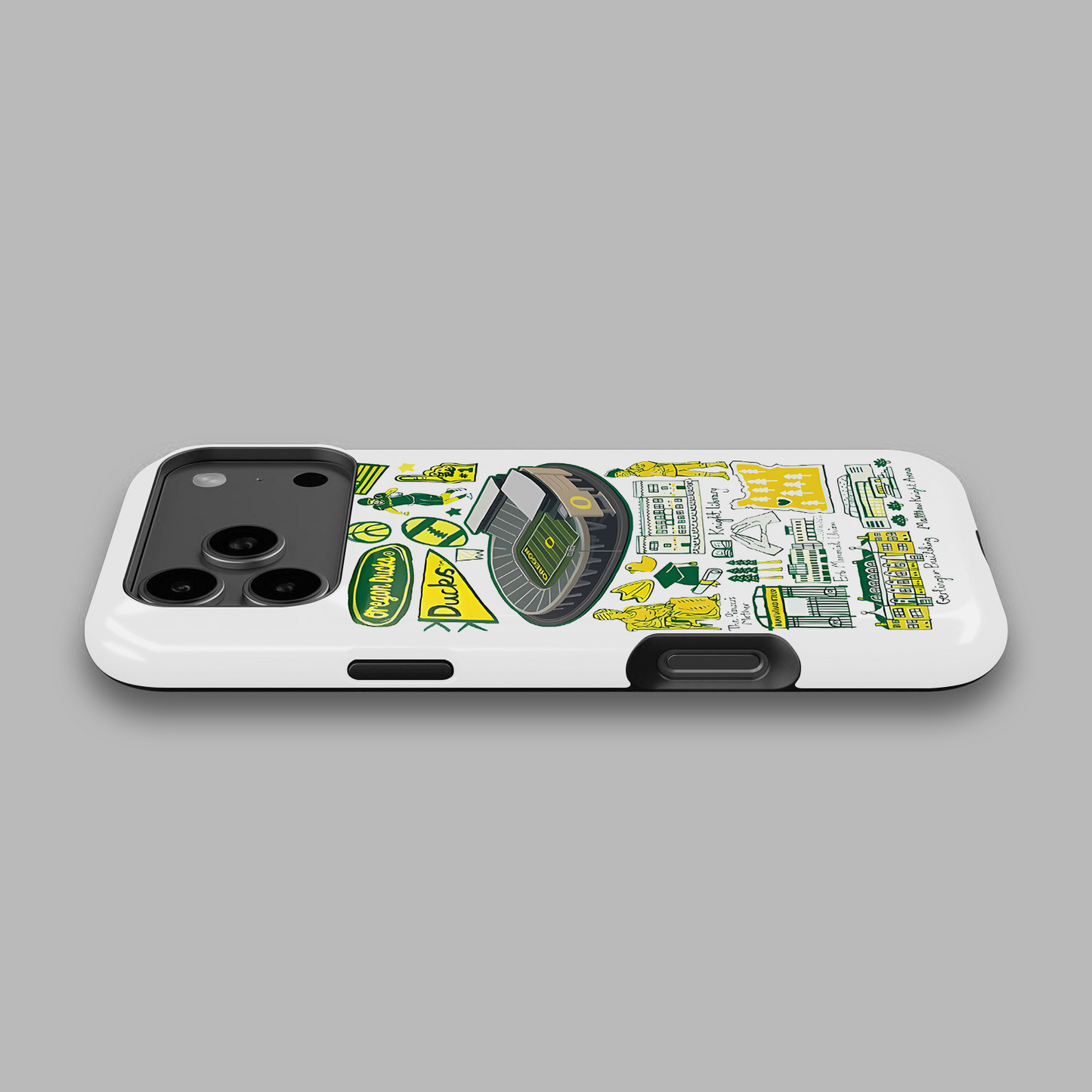 NCAA College Football Oregon Duck University Phone Case & Airpods Case