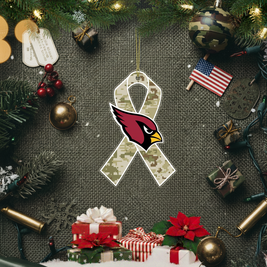 NFL Salute to Service Arizona Cardinals Acrylic Ornament