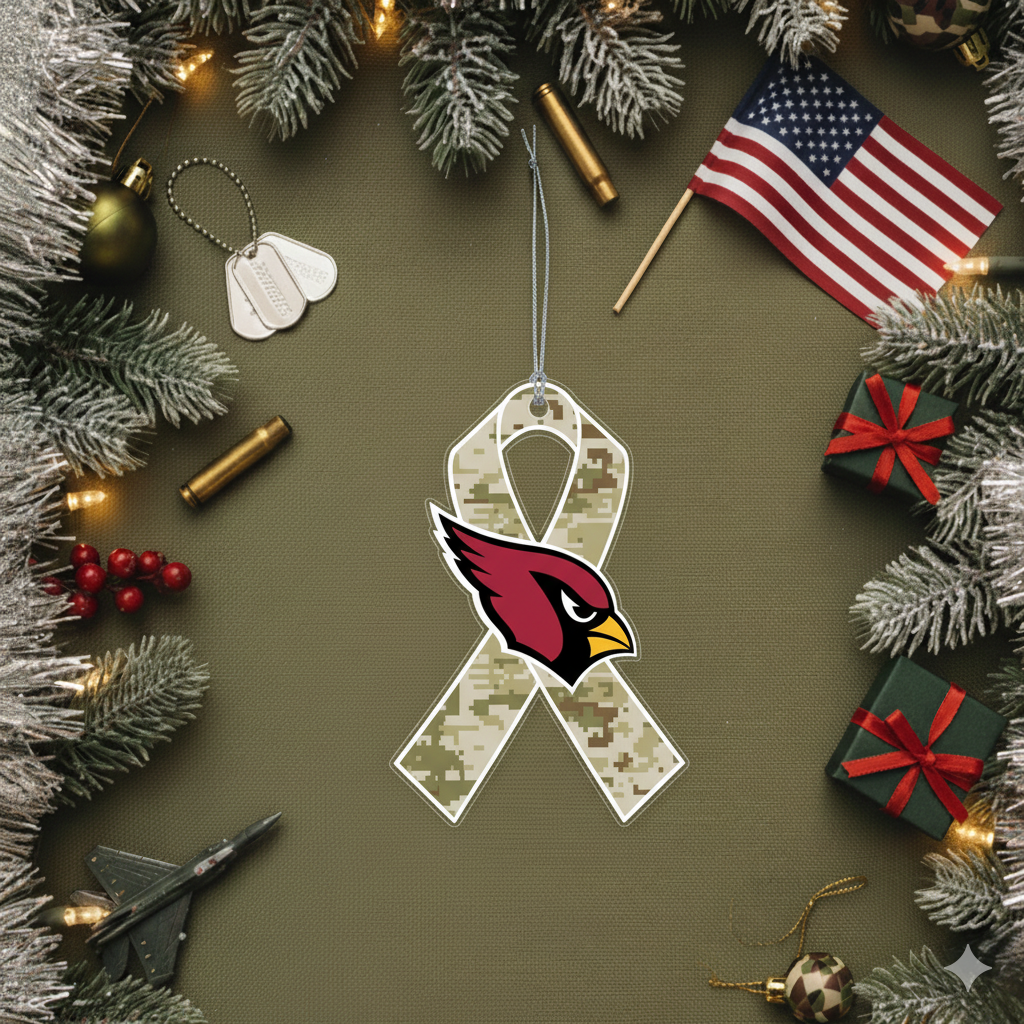 NFL Salute to Service Arizona Cardinals Acrylic Ornament