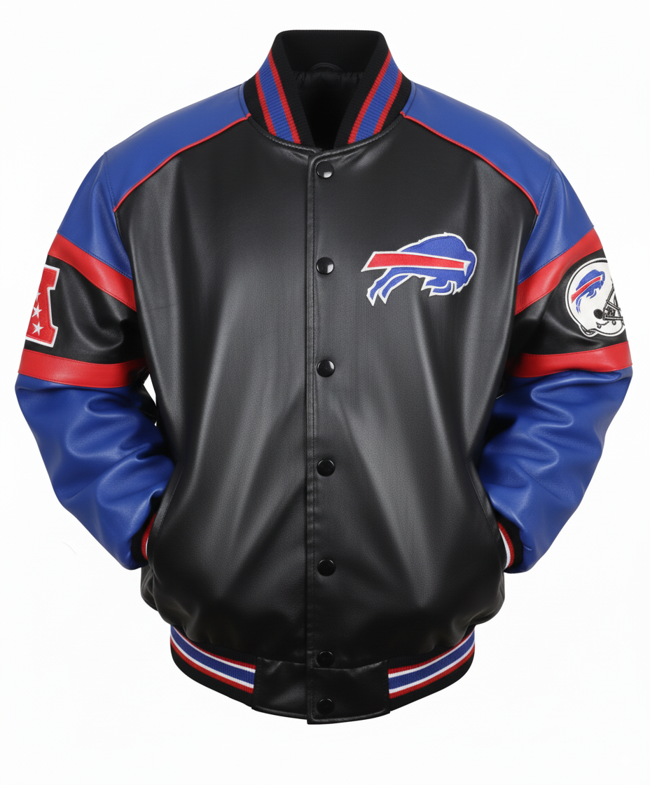 Women's Buffalo Bills All Over Print Varsity Jacket