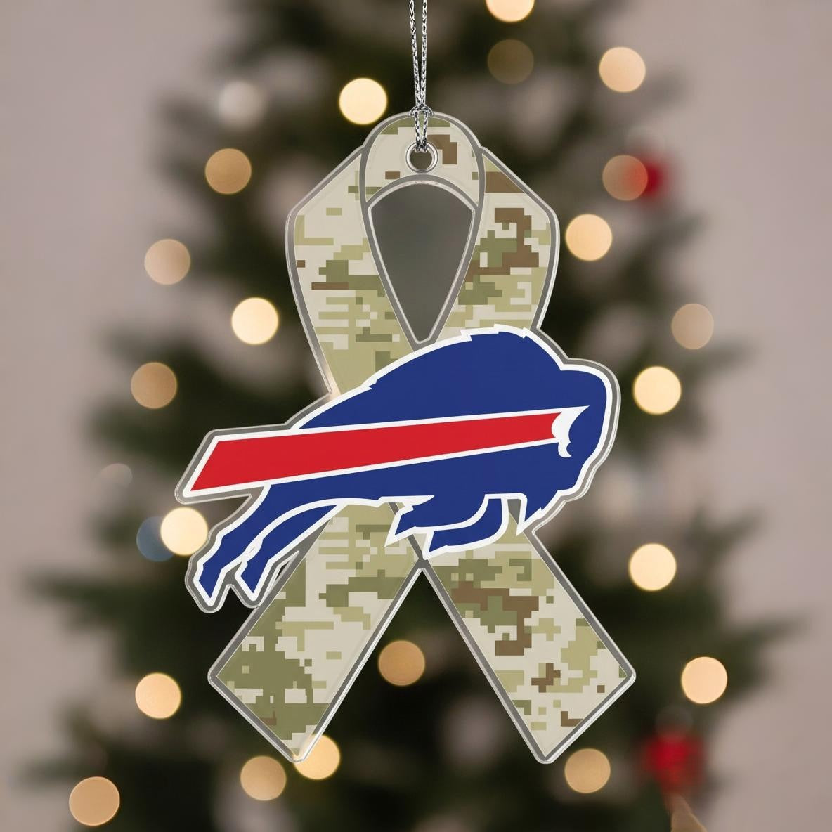 NFL Salute to Service Buffalo Bills Acrylic Ornament