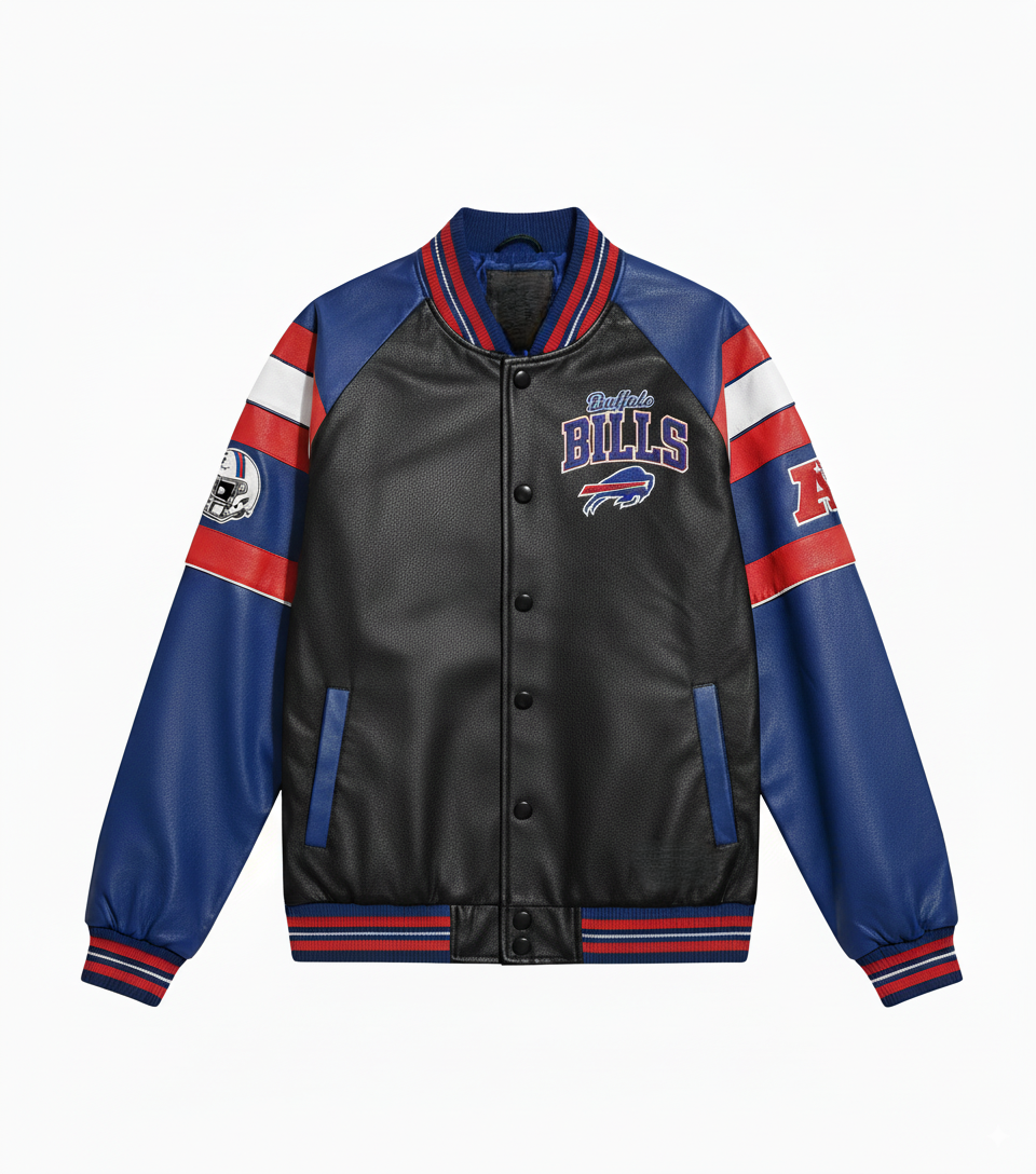 Women's Buffalo Bills All Over Print Varsity Jacket