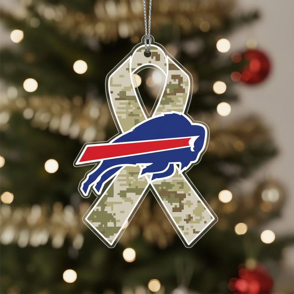 NFL Salute to Service Buffalo Bills Acrylic Ornament