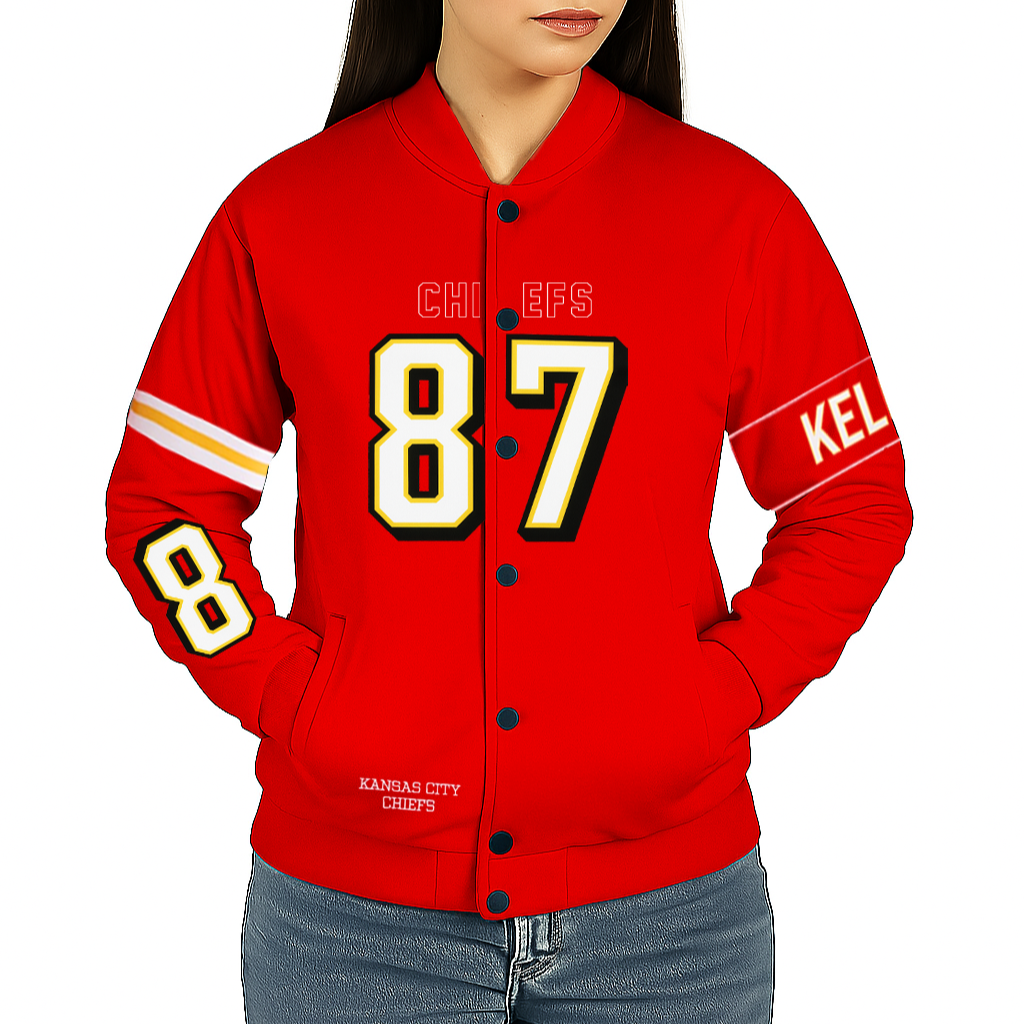 Travis Kelce Kansas City Chiefs Unisex Off Season NFL Player Puffer Women's Jacket