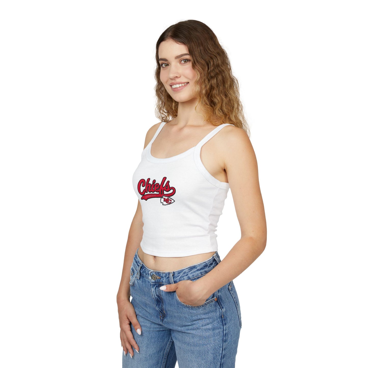 Women's Kansas City Chiefs Logo Strap Tank Top