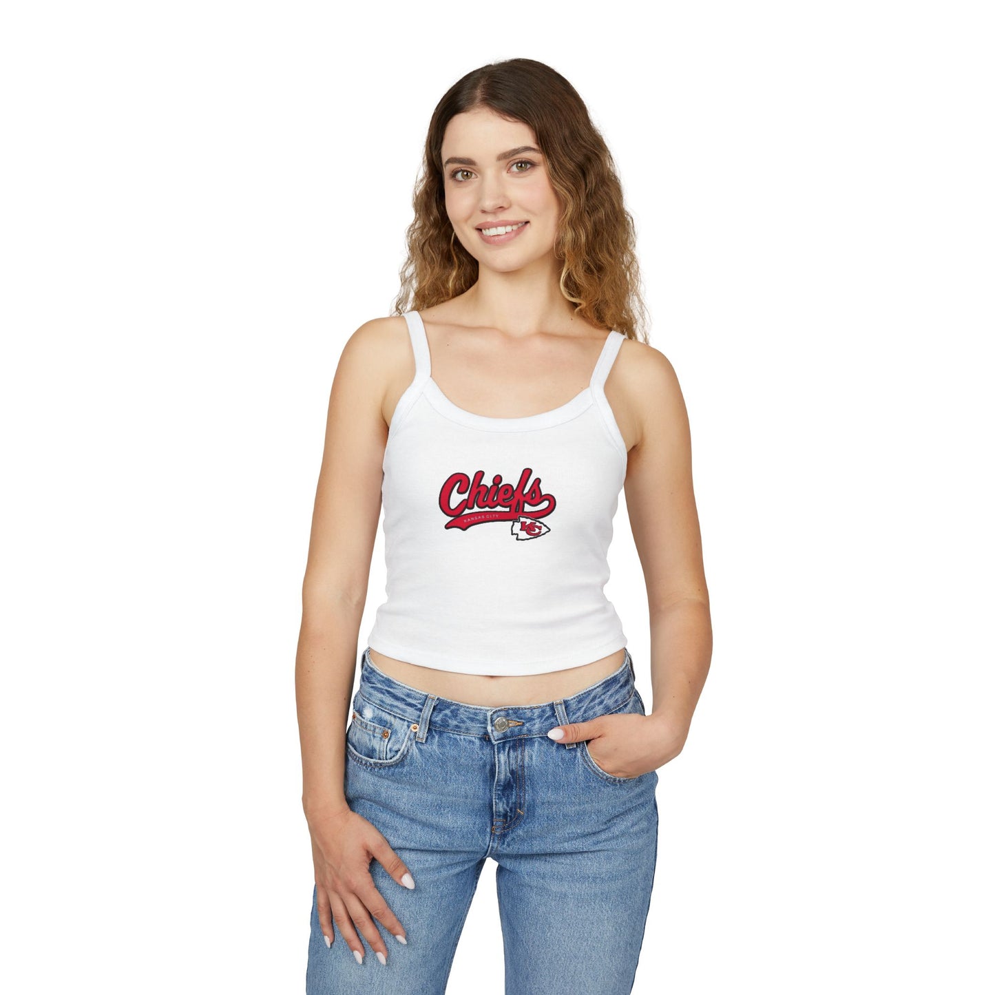 Women's Kansas City Chiefs Logo Strap Tank Top