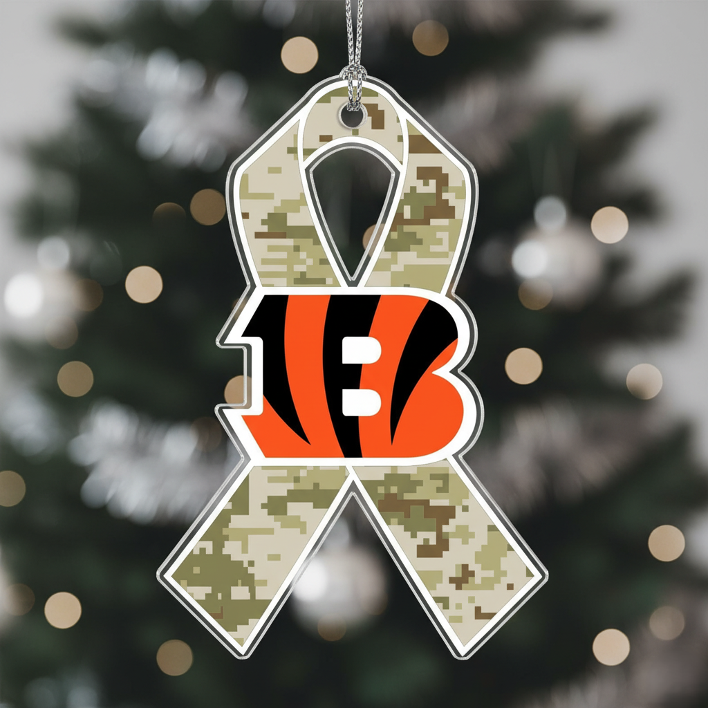 NFL Salute to Service Cincinnati Bengals Acrylic Ornament
