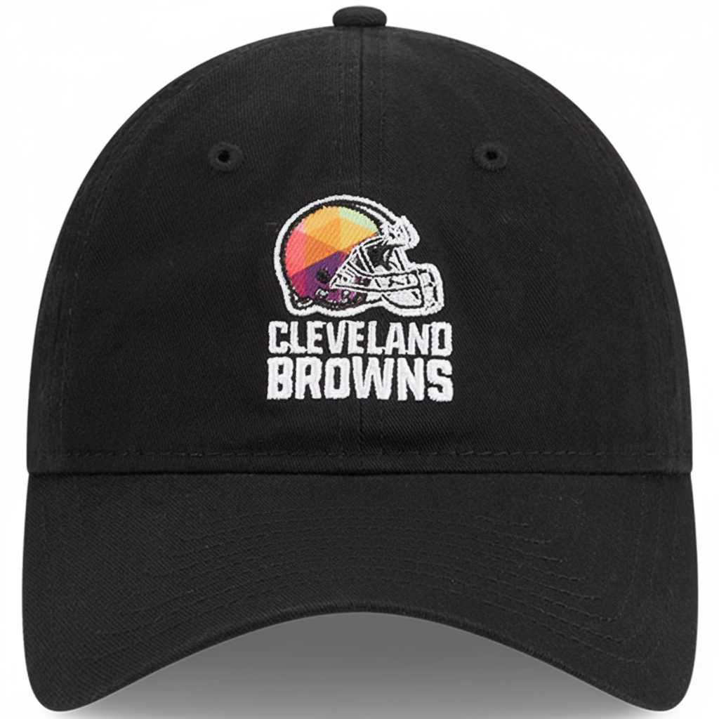 Women's Cleveland Browns New Era Black NFL Crucial Catch Adjustable Hat