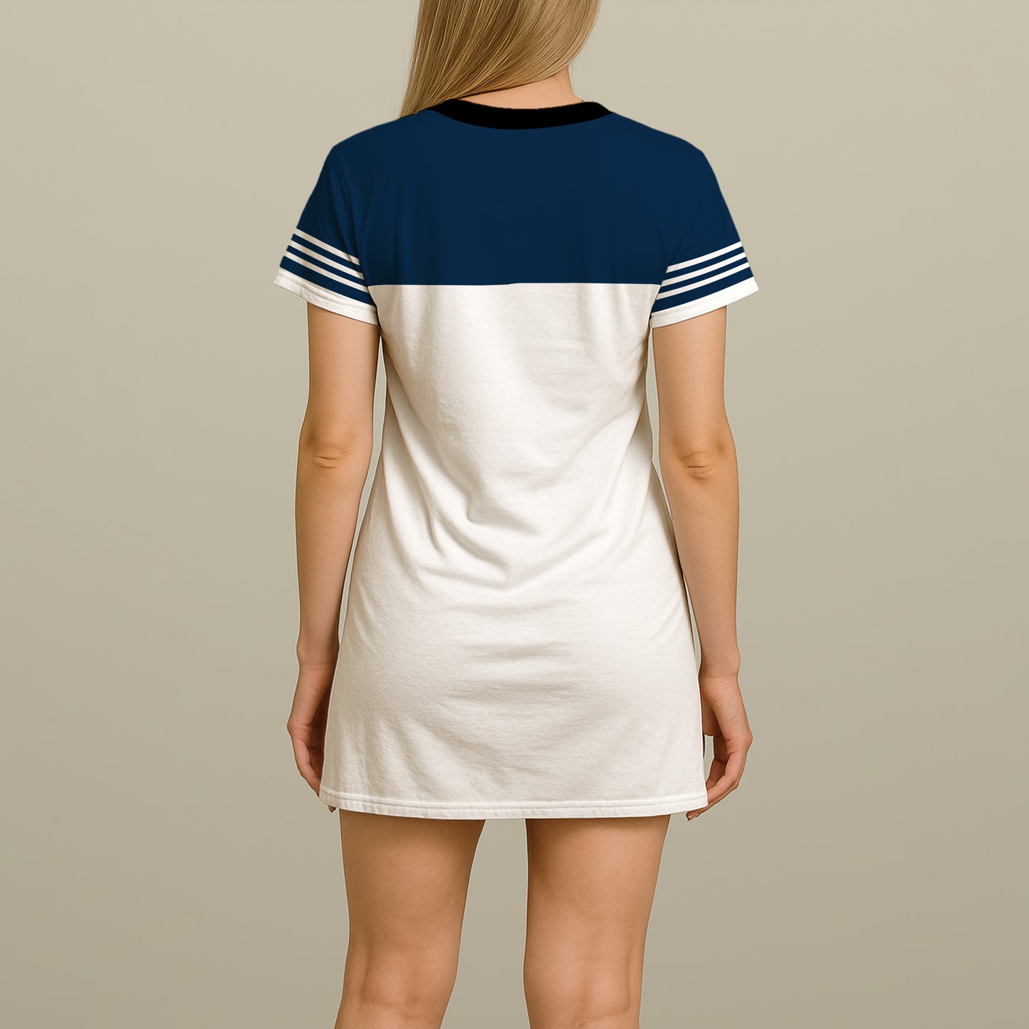 Women's Gameday Couture White Navy Dallas Cowboys Dress