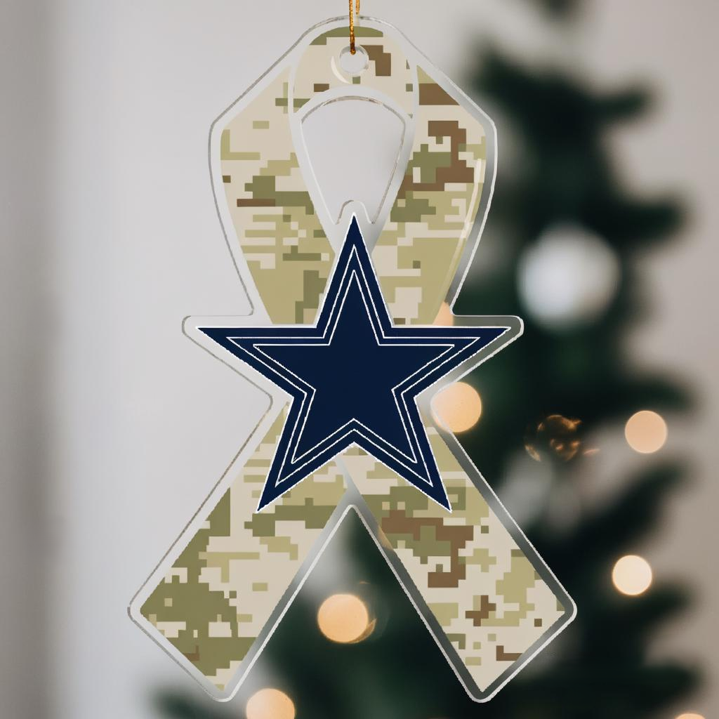 NFL Salute to Service Dallas Cowboys Acrylic Ornament
