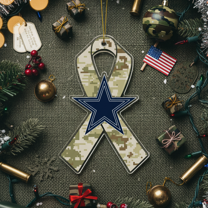 NFL Salute to Service Dallas Cowboys Acrylic Ornament