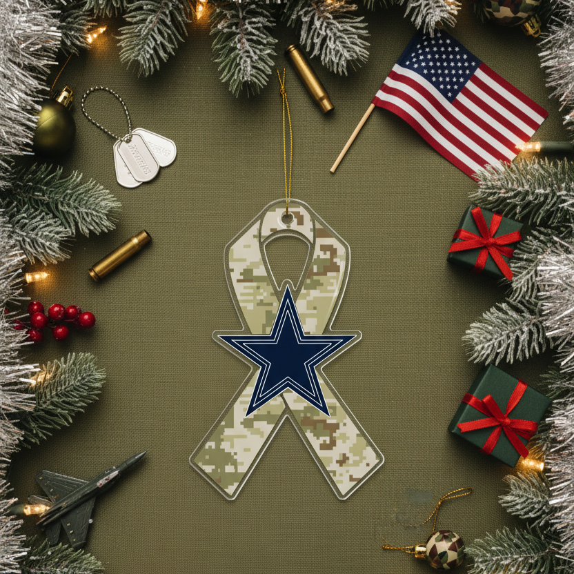 NFL Salute to Service Dallas Cowboys Acrylic Ornament