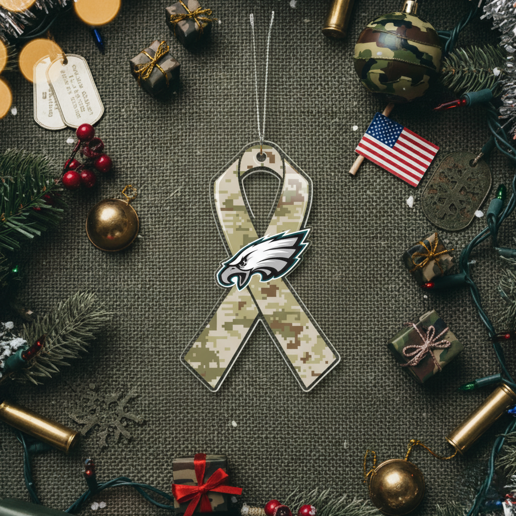 NFL Salute to Service Philadelphia Eagles Acrylic Ornament