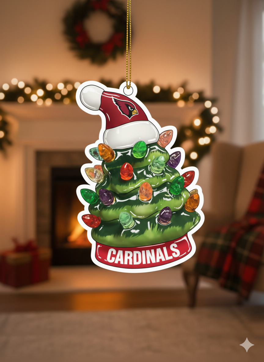 NFL Christmas Arizona Cardinals Ornaments Ready to Hang Arizona Cardinals Ornament Christmas Ornaments