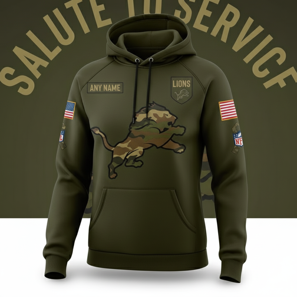 Lions Detroits Nike Women's 2025 Salute to Service Hoodie NFL