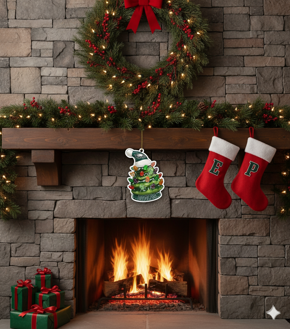 NFL Christmas Philadelphia Eagles Ornaments Ready to Hang Philadelphia Eagles Ornament Christmas Ornaments