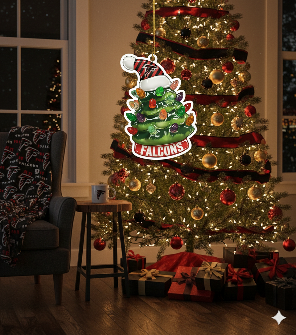 NFL Christmas Atlanta Falcons Ornaments Ready to Hang Atlanta Falcons Ornament Christmas Ornaments