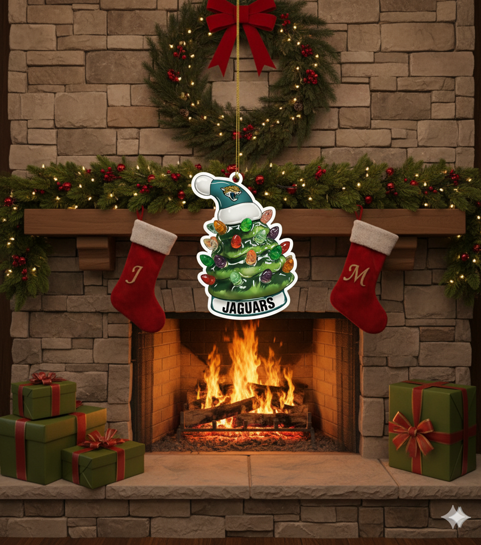 NFL Christmas Jacksonville Jaguars Ornaments Ready to Hang Jacksonville Jaguars Ornament Christmas Ornaments