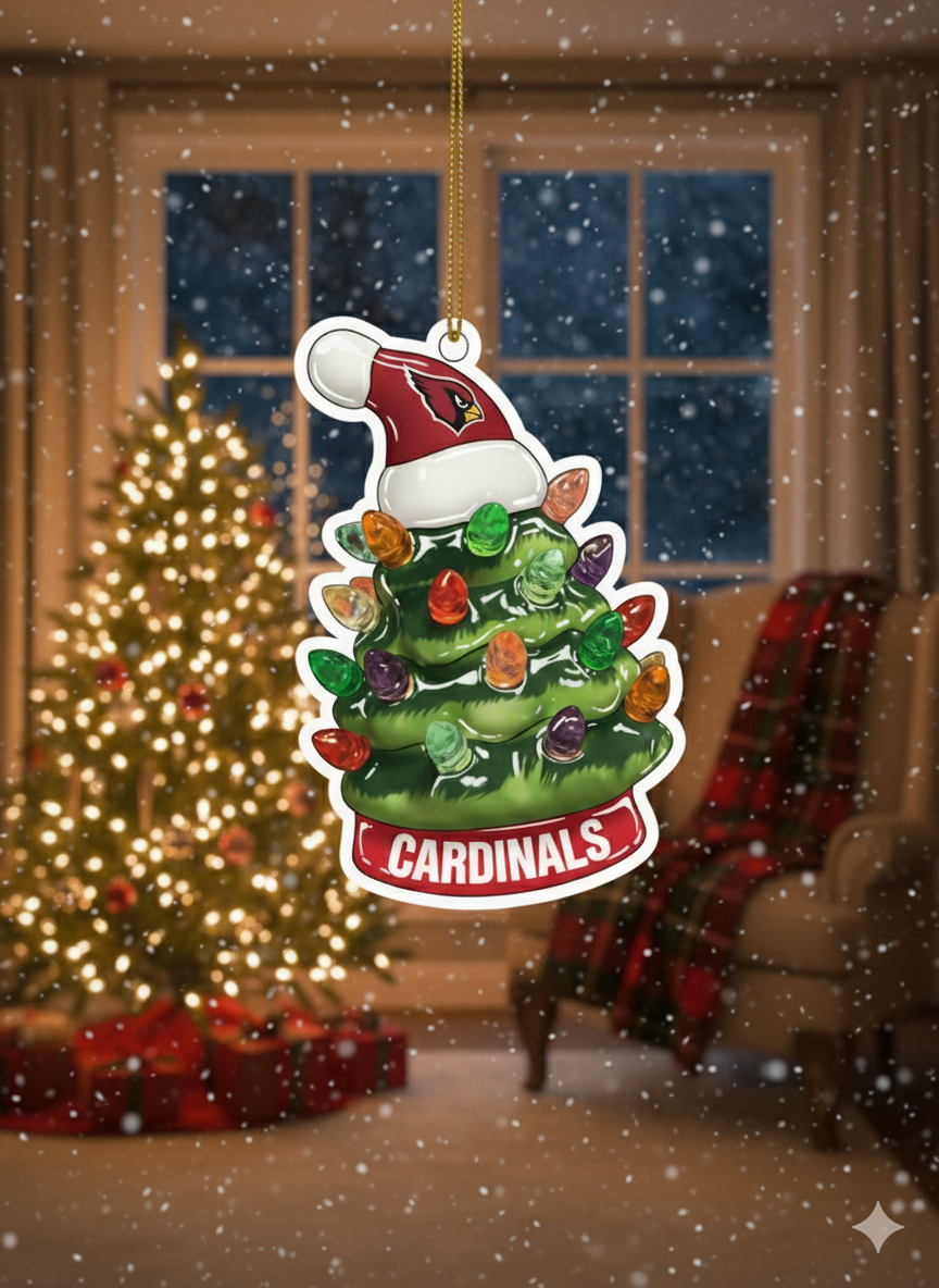 NFL Christmas Arizona Cardinals Ornaments Ready to Hang Arizona Cardinals Ornament Christmas Ornaments