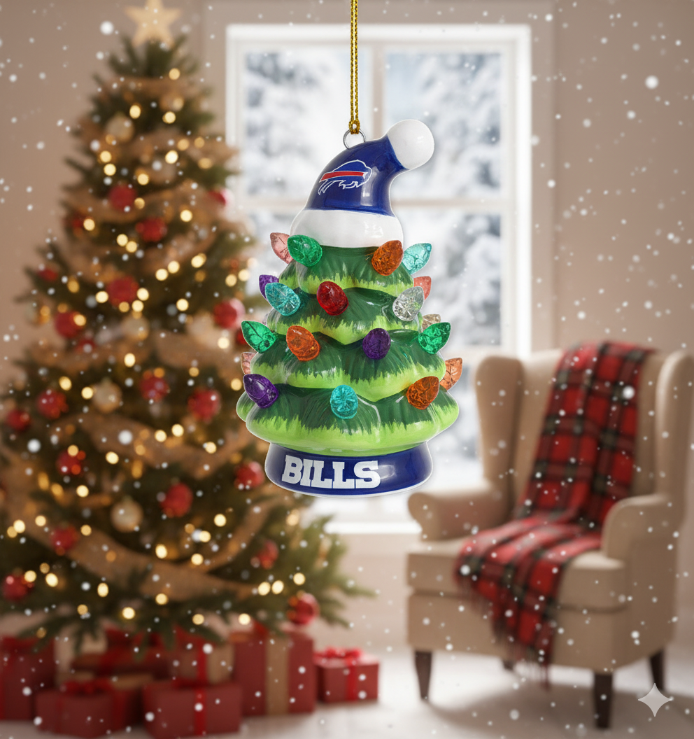 NFL Christmas Buffalo Bills Ornaments Ready to Hang Buffalo Bills Ornament Christmas Ornaments