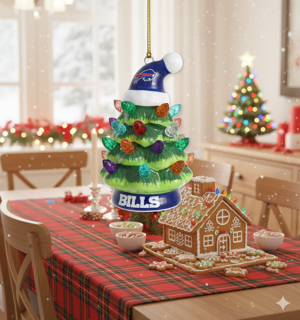 NFL Christmas Buffalo Bills Ornaments Ready to Hang Buffalo Bills Ornament Christmas Ornaments