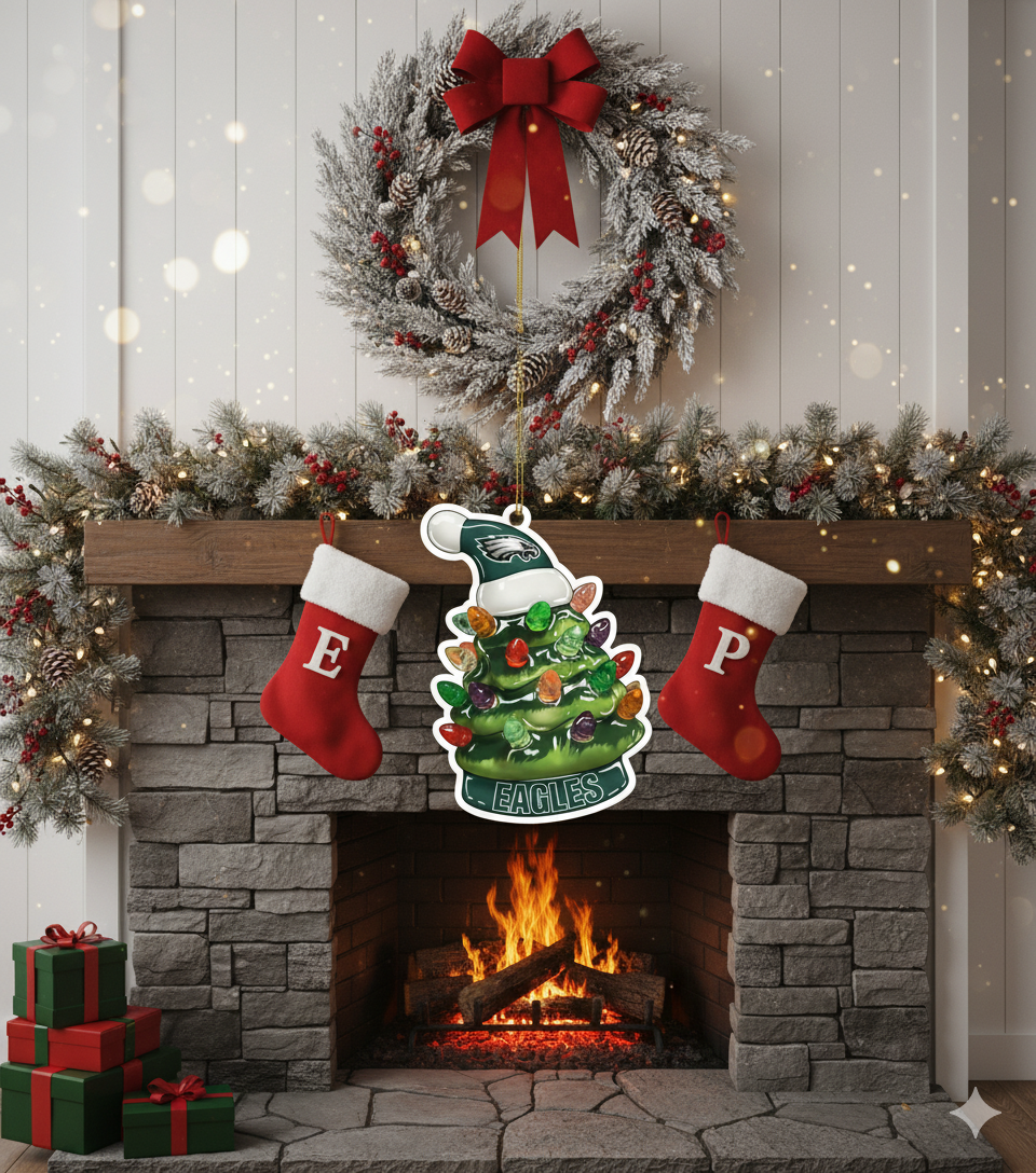 NFL Christmas Philadelphia Eagles Ornaments Ready to Hang Philadelphia Eagles Ornament Christmas Ornaments