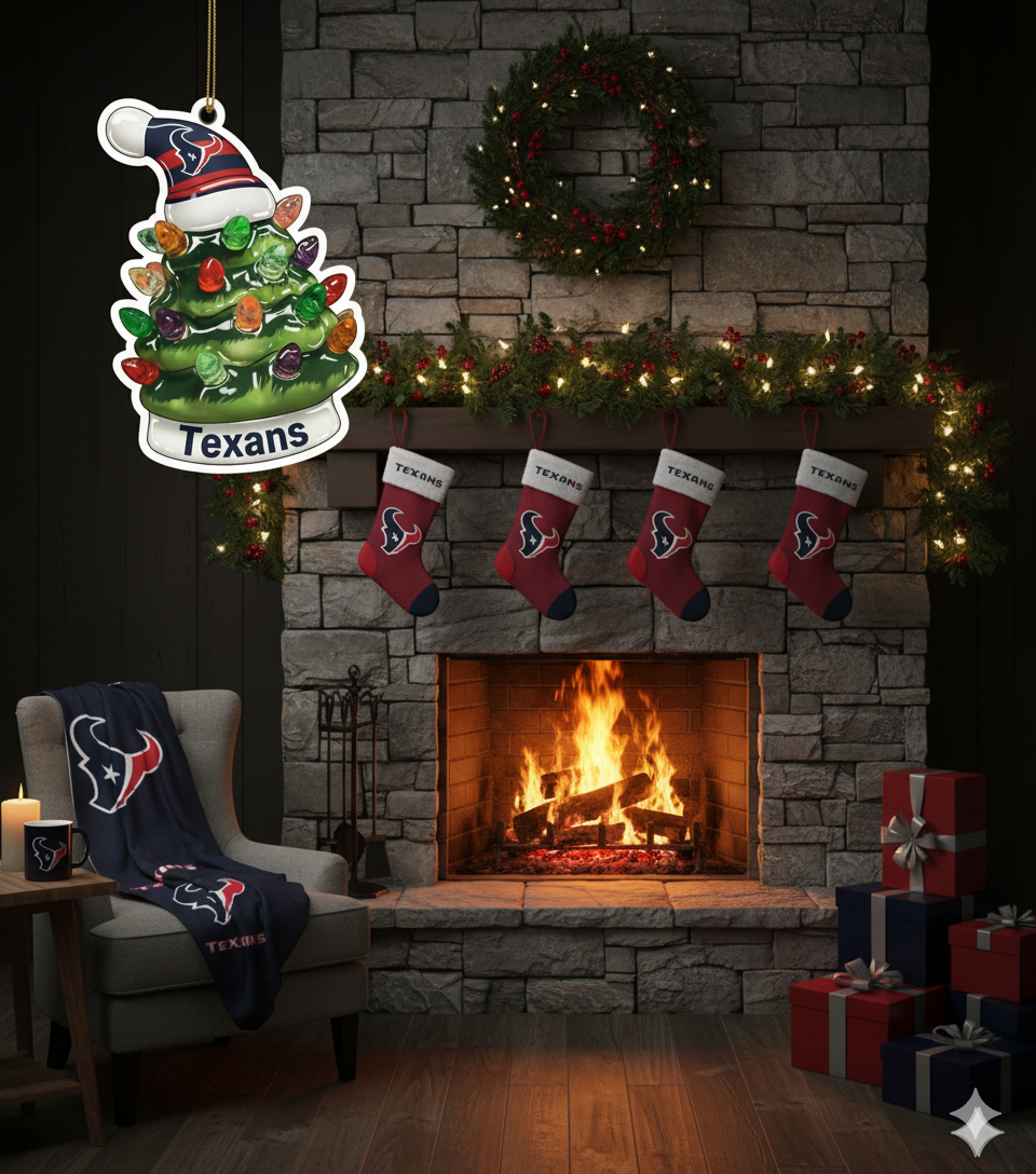 NFL Christmas Houston Texans Ornaments Ready to Hang Houston Texans Ornament Christmas Ornaments