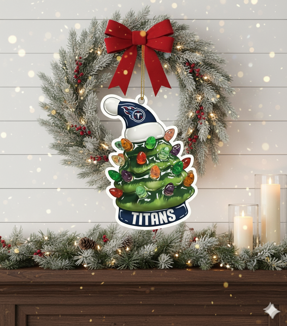 NFL Christmas Tennessee Titans Ornaments Ready to Hang Tennessee Titans Ornament Christmas Ornaments