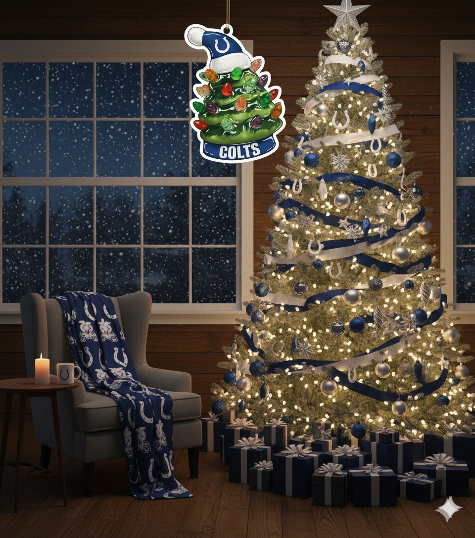 NFL Christmas Indianapolis Colts Ornaments Ready to Hang Indianapolis Colts Ornament Christmas Ornaments