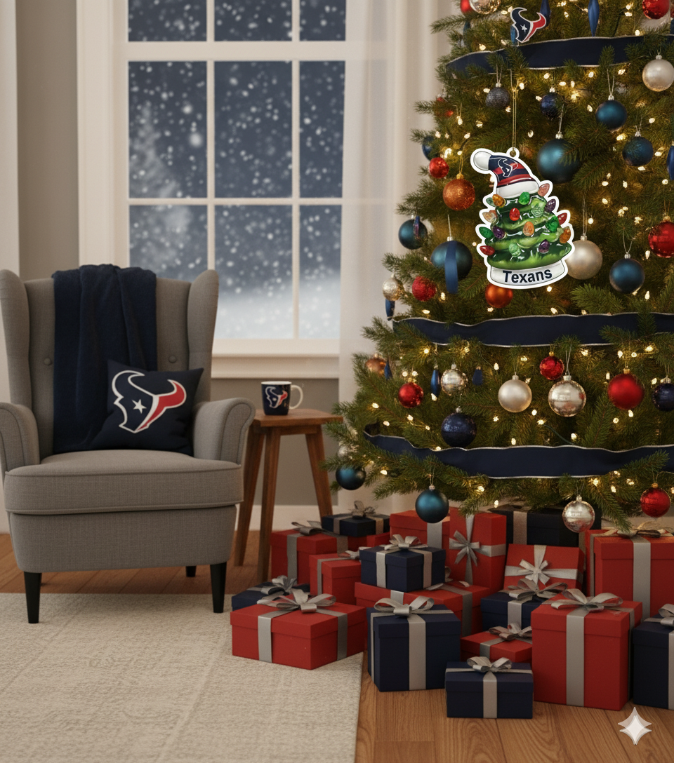 NFL Christmas Houston Texans Ornaments Ready to Hang Houston Texans Ornament Christmas Ornaments
