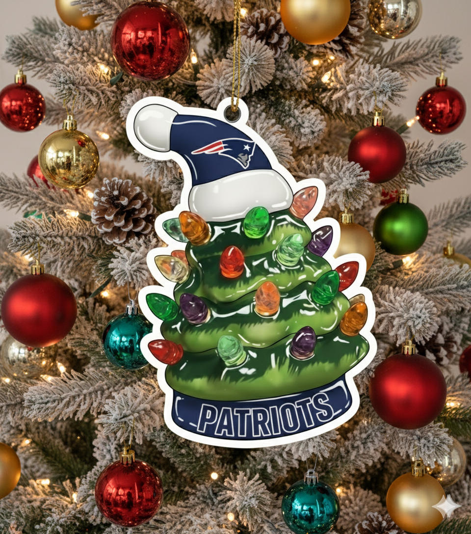NFL Christmas New England Patriots Ornaments Ready to Hang New England Patriots Ornament Christmas Ornaments