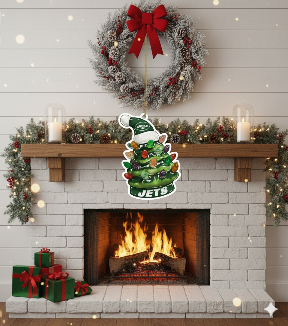 NFL Christmas New York Jets Ornaments Ready to Hang New York Jets Ornament Christmas Ornaments