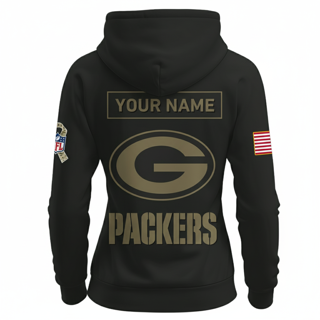 Green Bay Packers Nike Women's 2025 Salute to Service Hoodie NFL