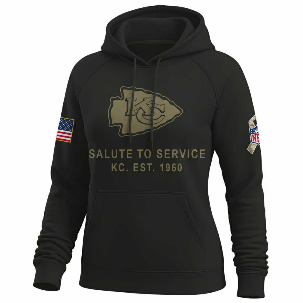 Kansas City Chiefs Nike Women's 2025 Salute to Service Hoodie NFL