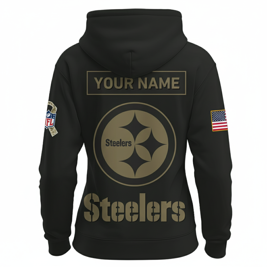 Steelers Collab Nike Women's 2025 Salute to Service Hoodie NFL