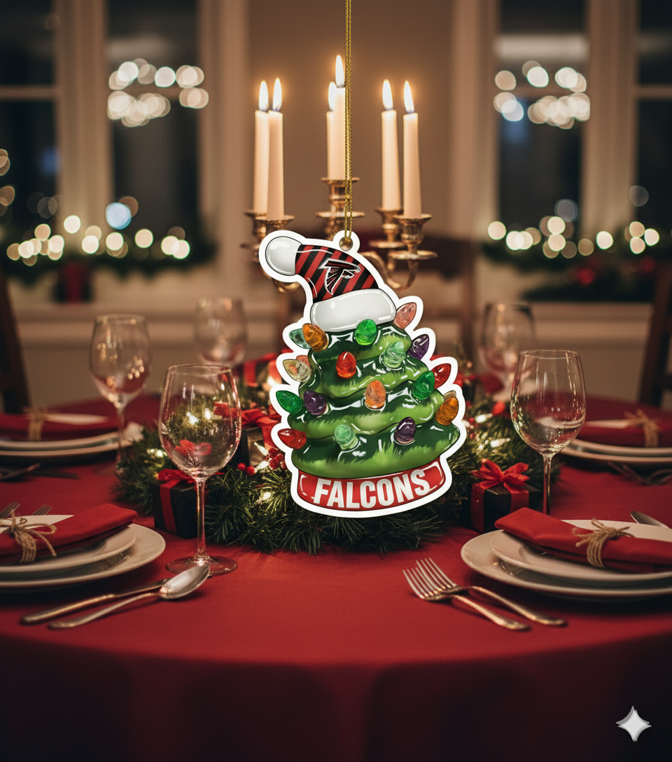 NFL Christmas Atlanta Falcons Ornaments Ready to Hang Atlanta Falcons Ornament Christmas Ornaments