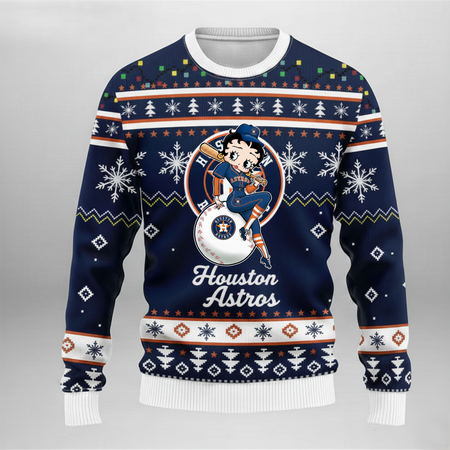 MLB Houston Astros x Betty Boop Women’s Ugly Sweater