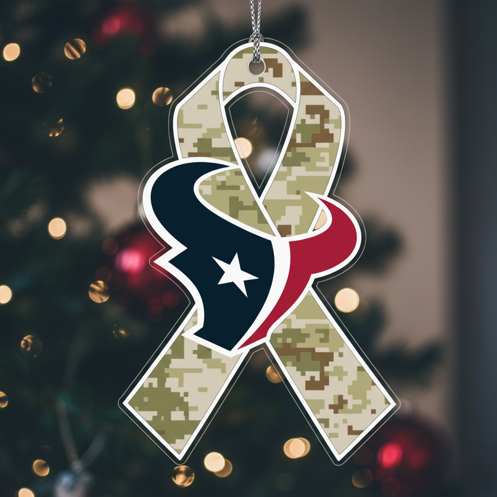 NFL Salute to Service Houston Texans Acrylic Ornament
