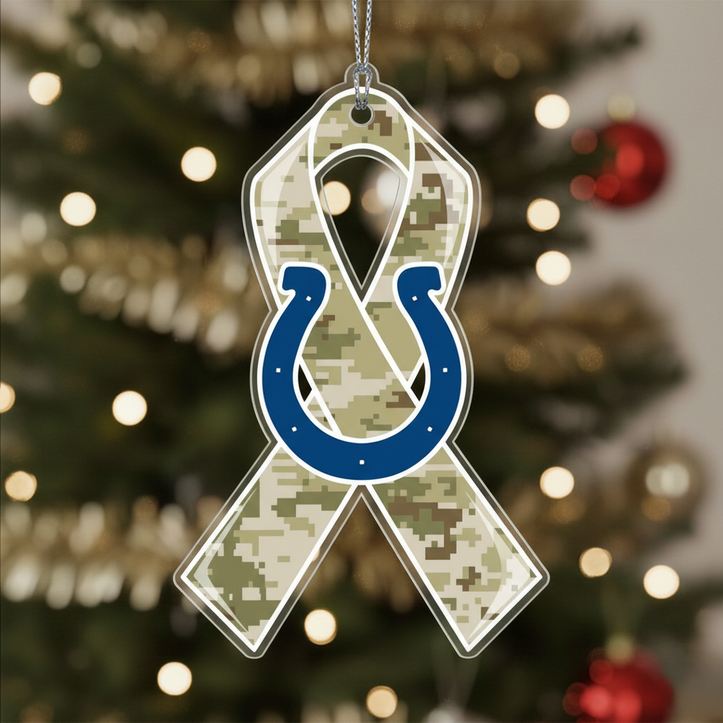 NFL Salute to Service Indianapolis Colts Acrylic Ornament