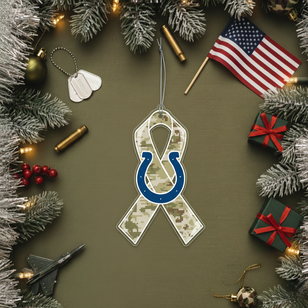 NFL Salute to Service Indianapolis Colts Acrylic Ornament