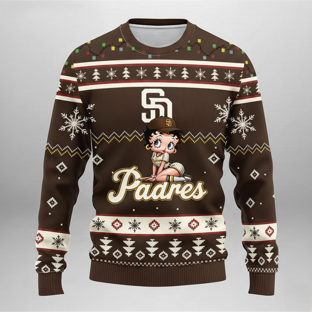 MLB San Diego Padres x Betty Boop Women’s Ugly Sweater