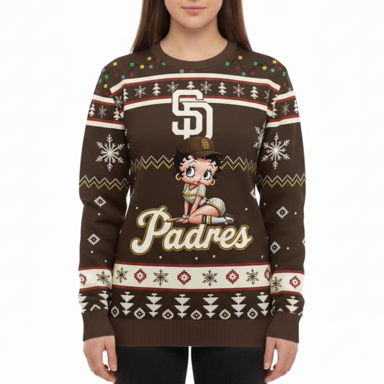MLB San Diego Padres x Betty Boop Women’s Ugly Sweater