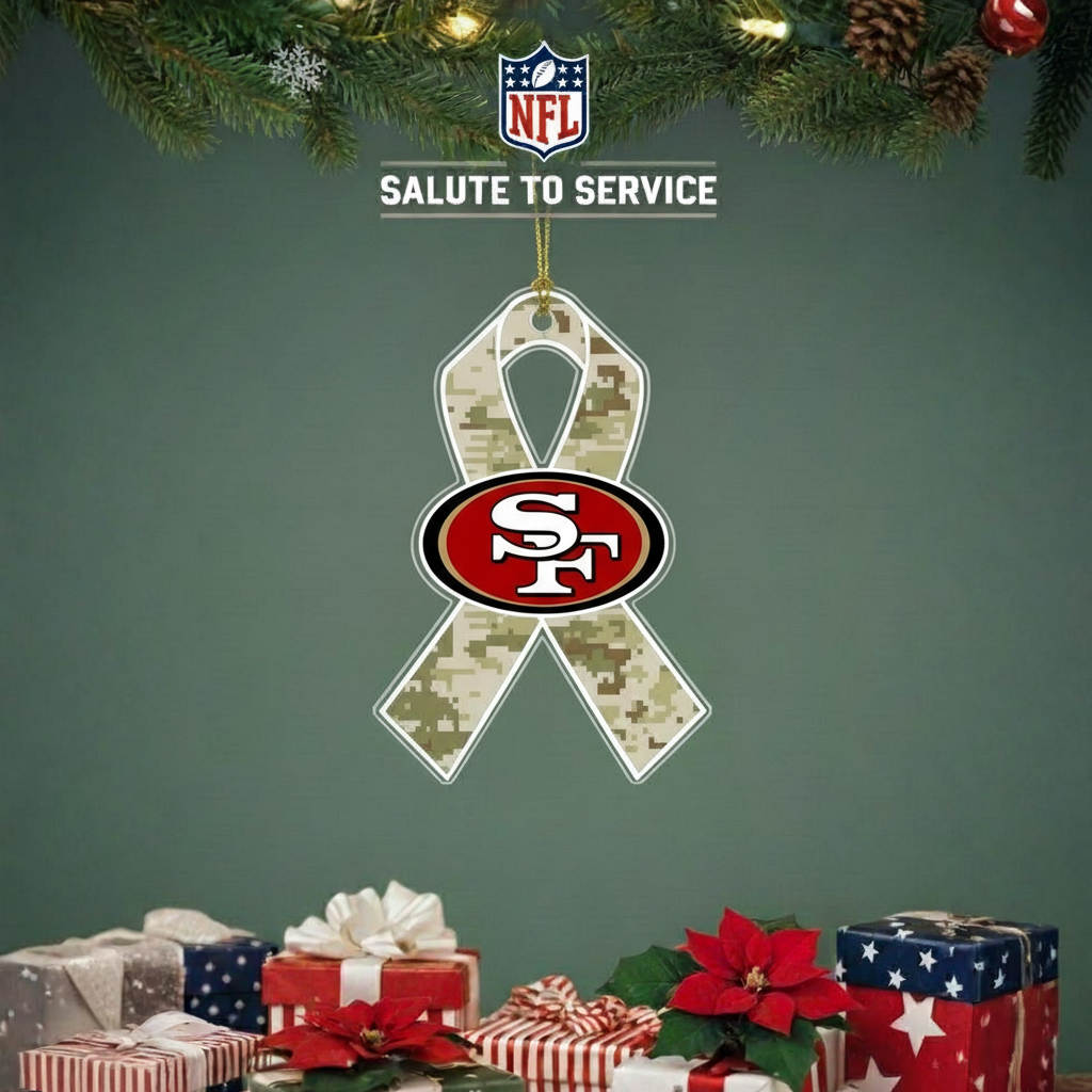 NFL Salute to Service San Francisco 49ers Acrylic Ornament
