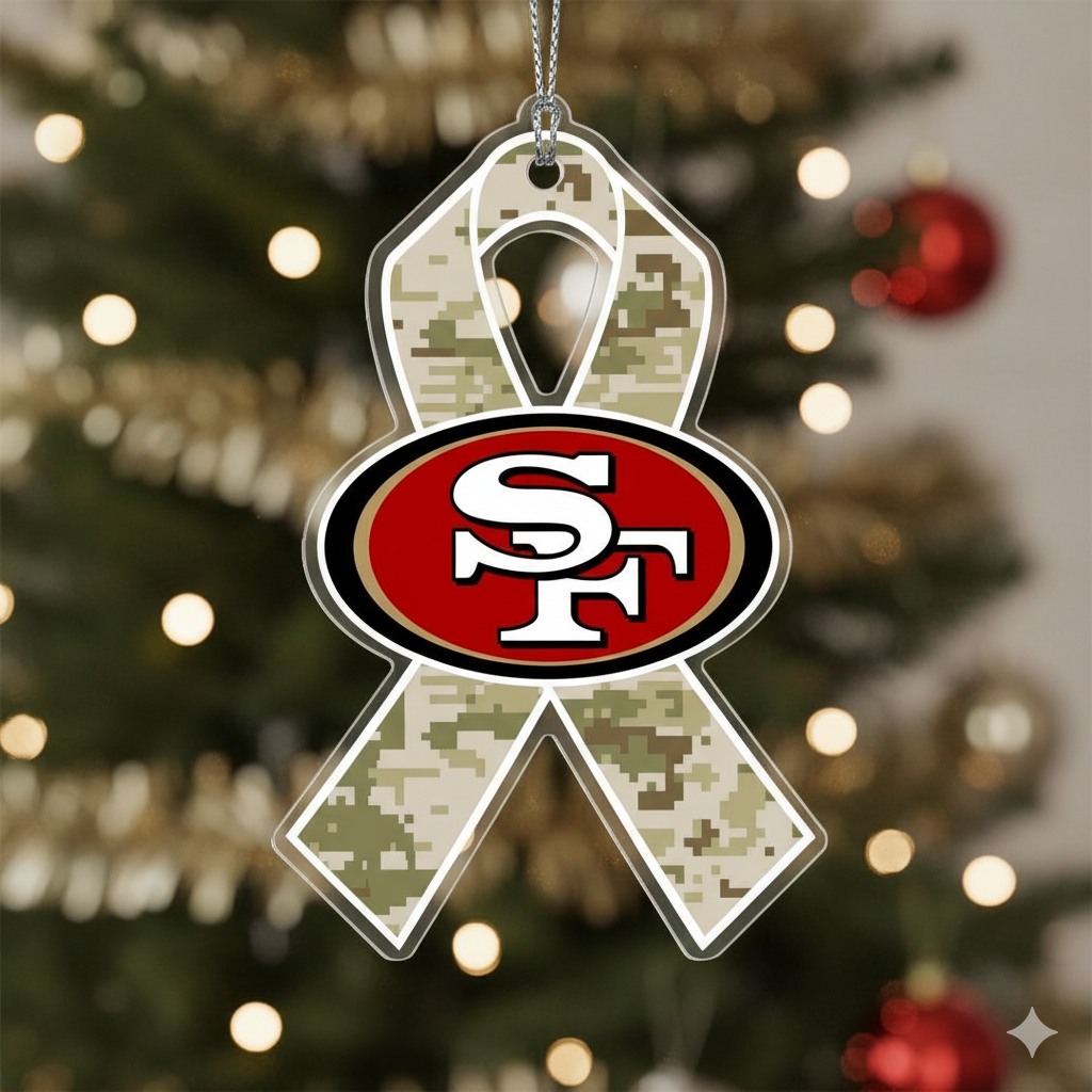NFL Salute to Service San Francisco 49ers Acrylic Ornament