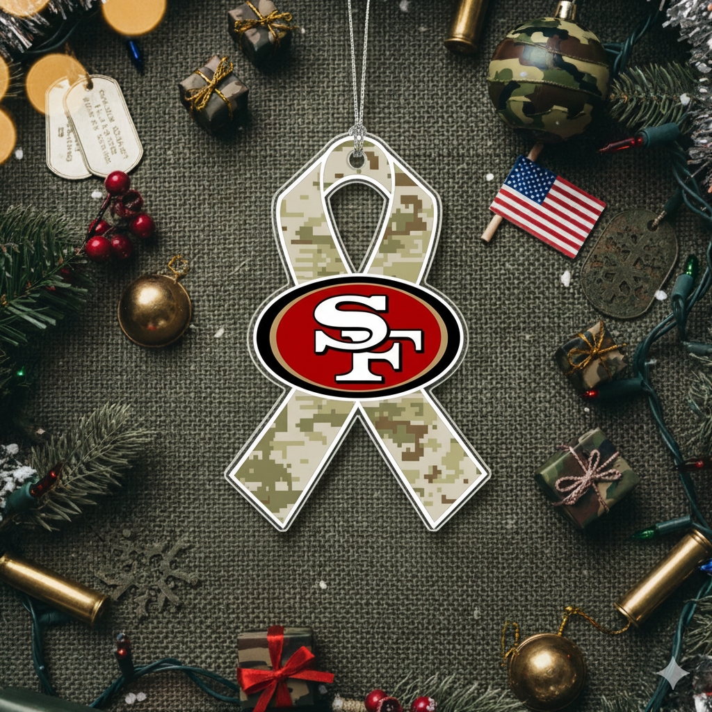 NFL Salute to Service San Francisco 49ers Acrylic Ornament