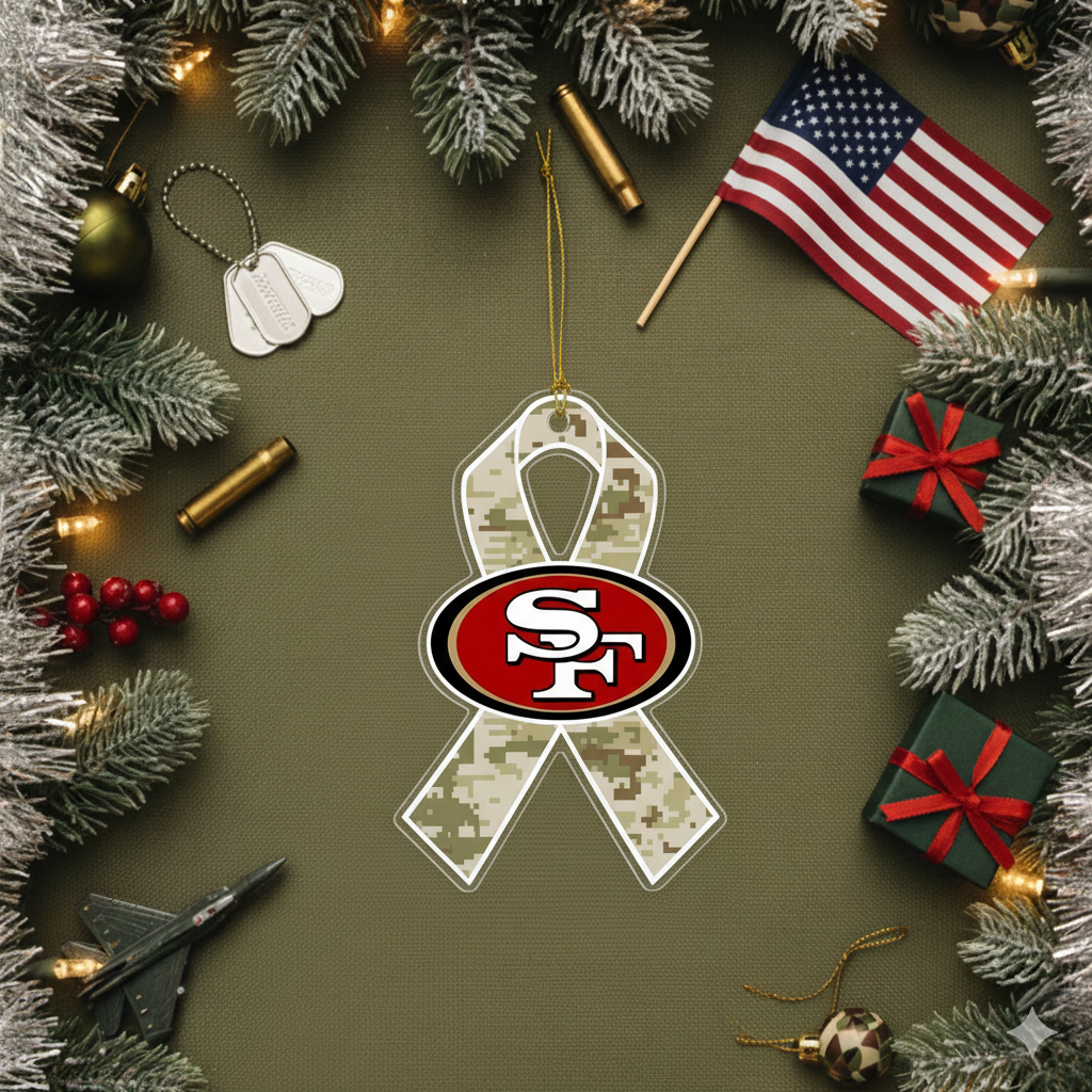 NFL Salute to Service San Francisco 49ers Acrylic Ornament