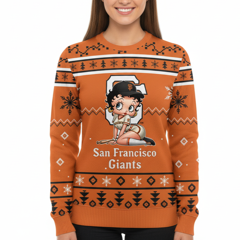 MLB San Francisco Giants x Betty Boop Women’s Ugly Sweater