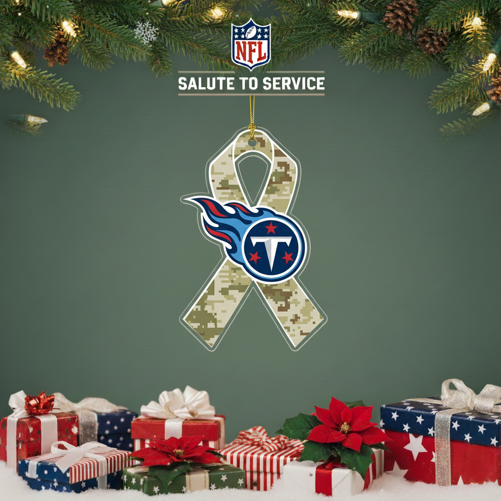 NFL Salute to Service Tennessee Titans Acrylic Ornament