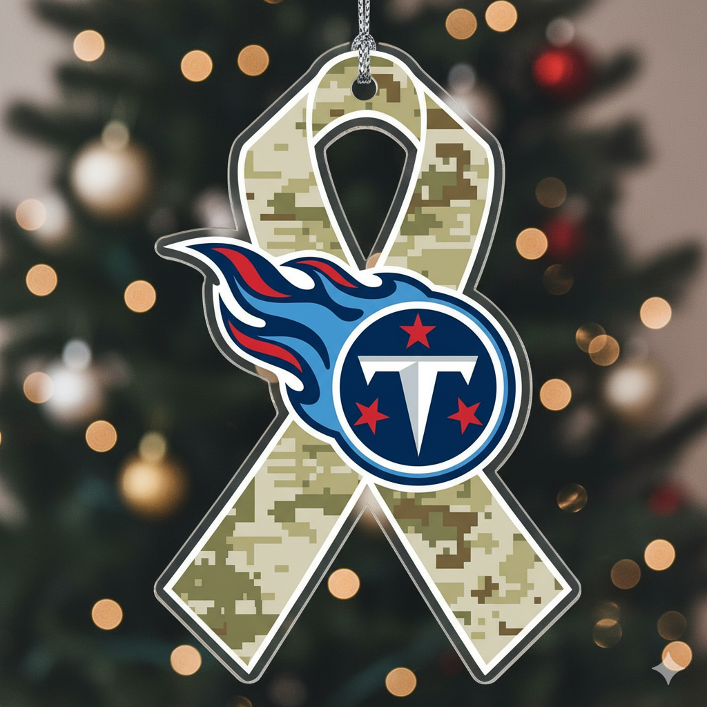 NFL Salute to Service Tennessee Titans Acrylic Ornament